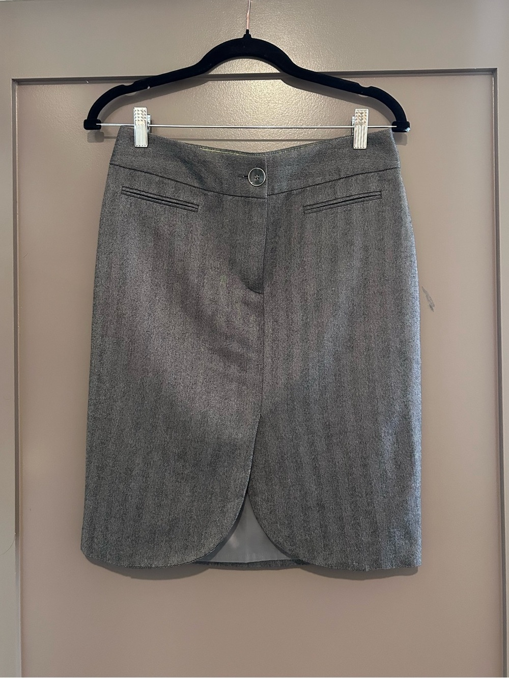 Ted Baker wool gray skirt